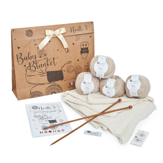 Kit de tricot : La couverture bébé