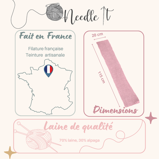 Kit de tricot : l'Echarpe