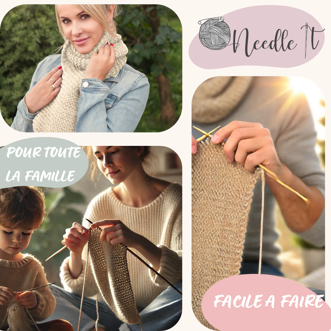 Kit de tricot : l'Echarpe