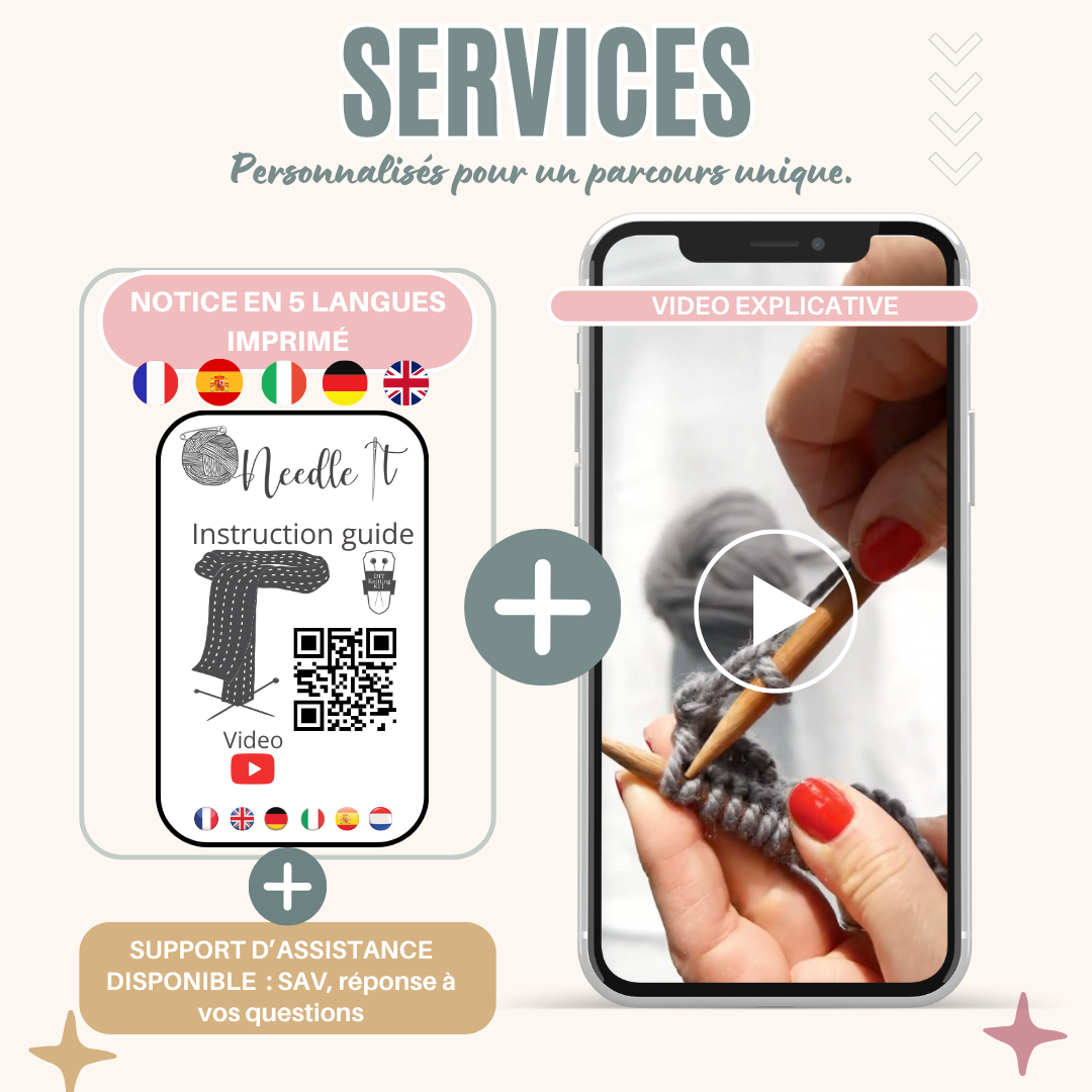 Kit de tricot : l'Echarpe