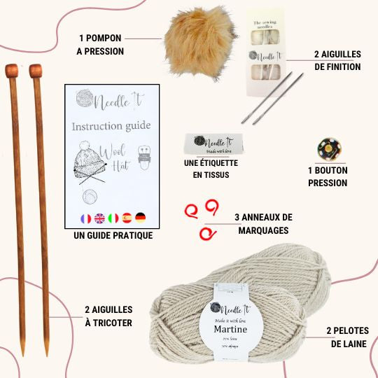 Kit tricot bonnet