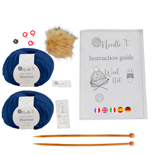 Kit para tejer un gorro