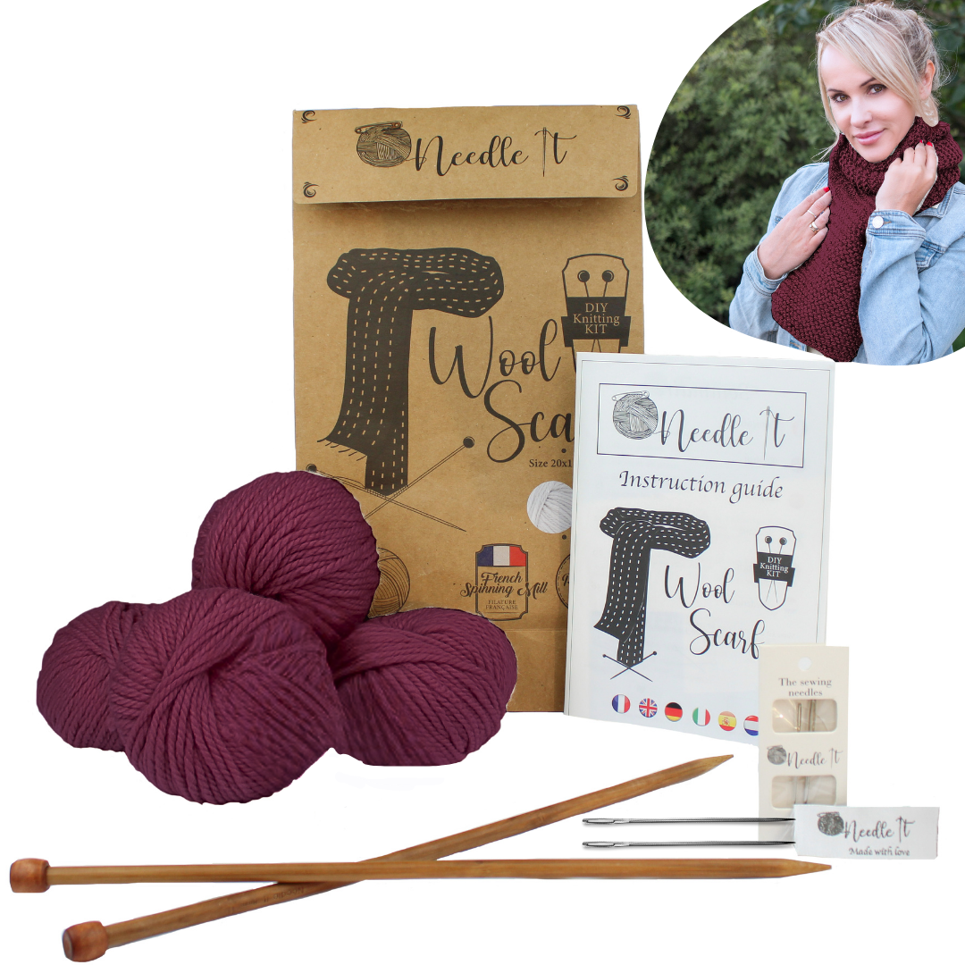 Kit para tejer : Bufanda